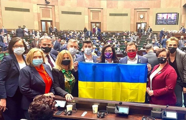 sejm poslowie ukraina flaga